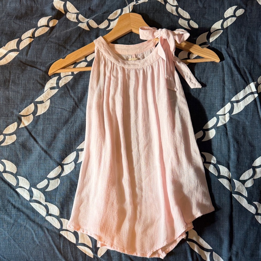 Hollister Pink Sleeveless Sheer Top
